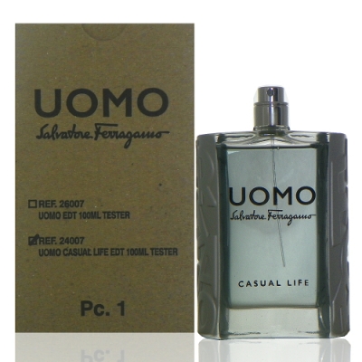 Ferragamo Uomo Casual Life峰逸淡香水100ml Tester包裝