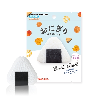 日本NOL-御飯糰造型入浴球(3Y+/泡澡球/肥皂香氣/沐浴球/洗澡玩具/交換禮物)