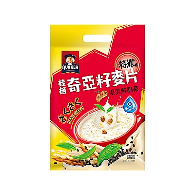 【QUAKER 桂格】奇亞籽麥片-重乳鮮奶茶30*10包/袋