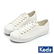 KEDS JUMP KICK 經典帆布花紋厚底休閒鞋-白-9231W133500 product thumbnail 1