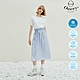 OUWEY歐薇 條紋拼接假兩件式洋裝(淺藍色；S-L)3242187007 product thumbnail 1