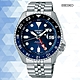SEIKO精工 5 Sports 精工5號 GMT 兩地時間 機械錶-42.5mm SSK003K1/4R34-00A0B 藍黑_SK028 product thumbnail 1