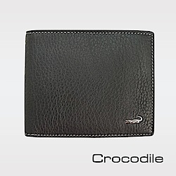 Crocodile 自然摔紋真皮短夾 0203-11041/0203-11042