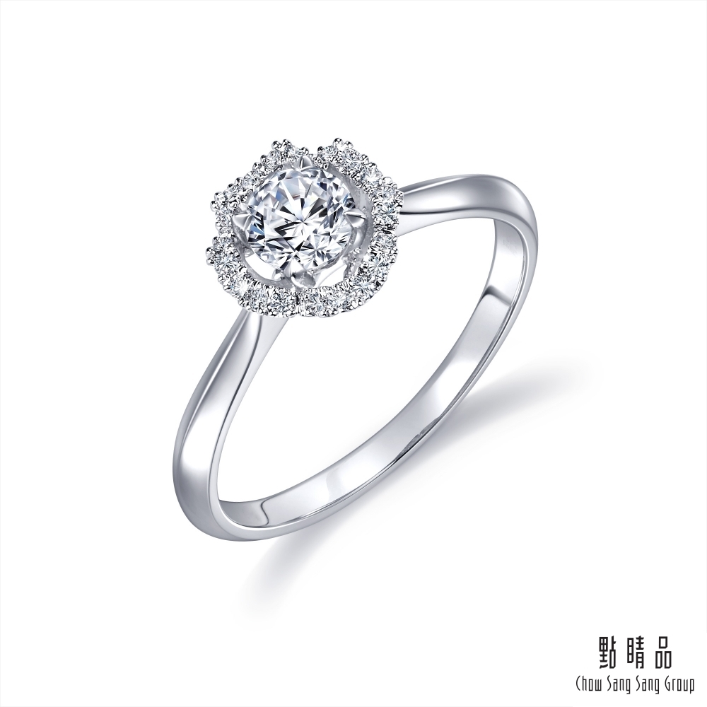 點睛品 Infini Love Diamond IGI 36分 光環 鉑金鑽石戒指