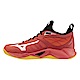 Mizuno Wave Dimension [V1GA224002] 男 排球鞋 運動 訓練 襪套式 包覆 緩震 紅黑 product thumbnail 1