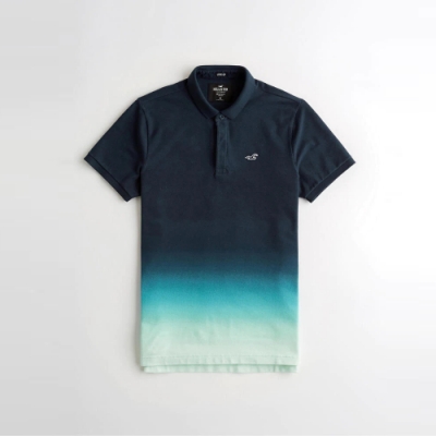 Hollister HCO 短袖 polo 藍色 1219