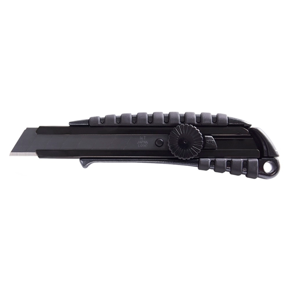 日本製NT Cutter旋鈕式大型12度超銳角黑刃美工刀PMGL-EVO2(L05黑色高碳鋼刀片)切割刀