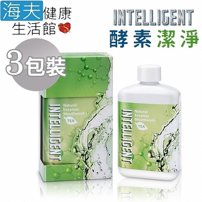 海夫健康生活館 INTELLIGENT 因特力淨 酵素漱口水 茶香 300ccX3入