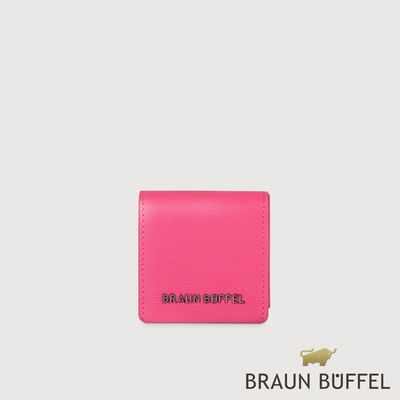 【BRAUN BUFFEL 德國小金牛】台灣總代理 黎明 零錢包-亮粉紅色/BF822-160-LP