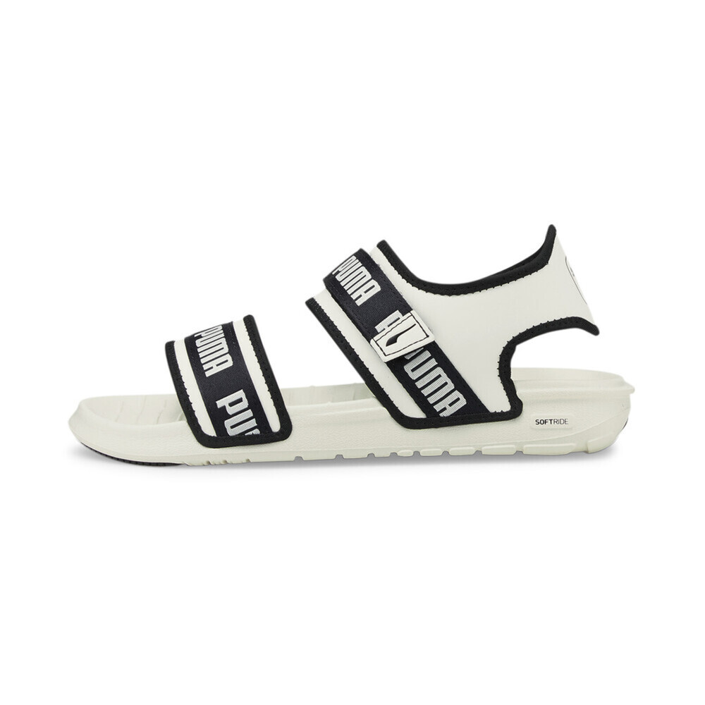 Puma Softride Sandal Wns Signatur [384128-02] 女 涼鞋 休閒 輕量 米白黑