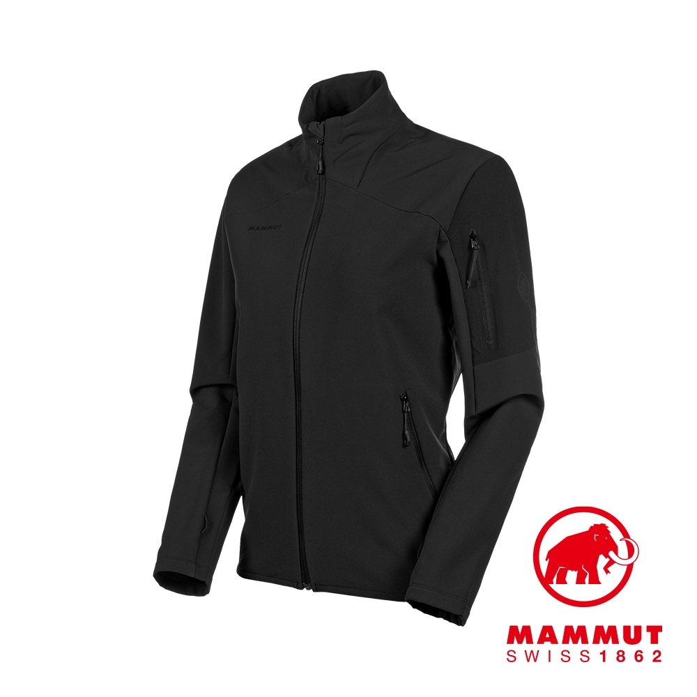 【Mammut 長毛象】Madris ML Jacket 刷毛立領外套 黑色 女款 #1014-02430
