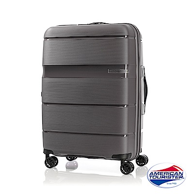 AT美國旅行者 24吋 Linex防刮耐衝擊硬殼TSA行李箱(深灰)