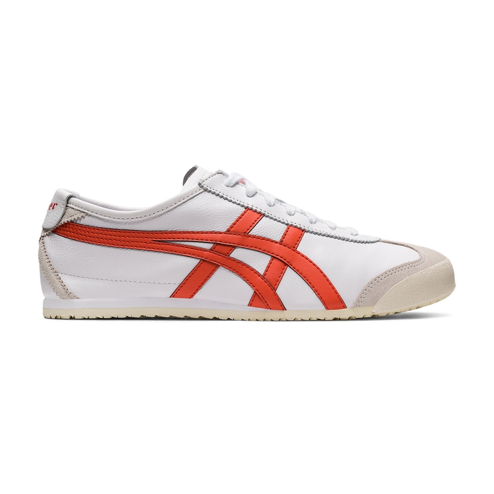 Onitsuka Tiger鬼塚虎-MEXICO 66 休閒鞋 男女 (白底紅邊)1183A201-106