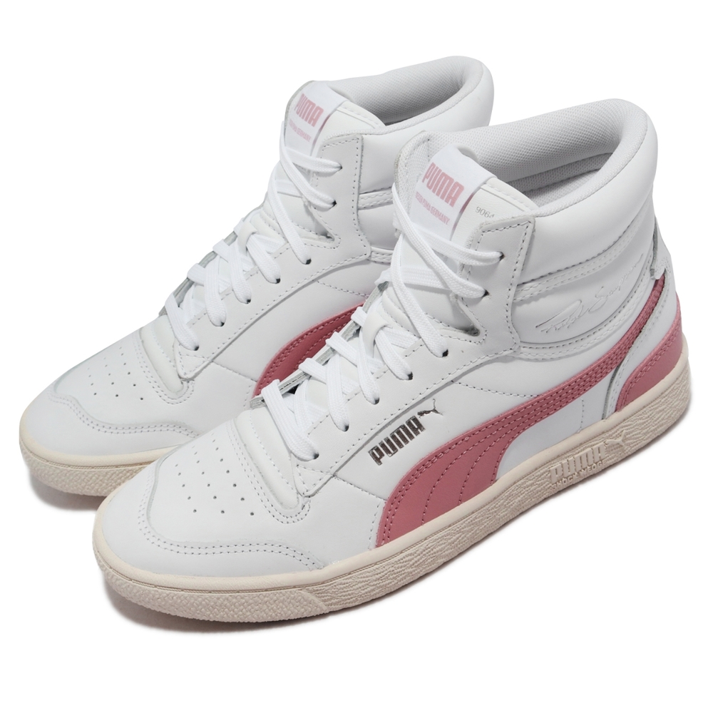 Puma 休閒鞋 Ralph Samprson Mid 高筒 女鞋 海外限定 奶油底 白 粉紅 37084716