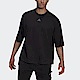 Adidas M Formal Looset [HK4483] 男 短袖 上衣 運動 休閒 寬鬆 舒適 簡約 愛迪達 黑 product thumbnail 1