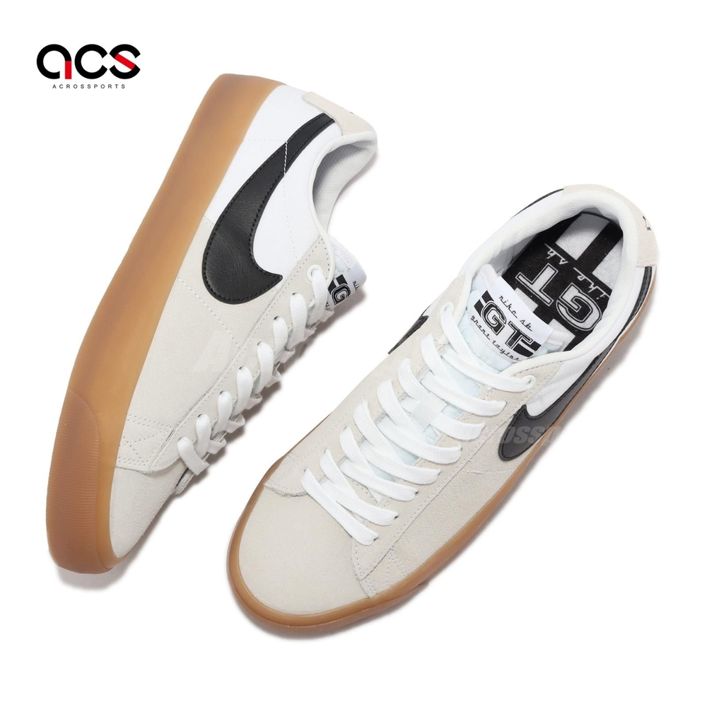 Nike 休閒鞋SB Zoom Blazer Low Pro GT 男鞋杏灰黑勾膠底基本款DC7695