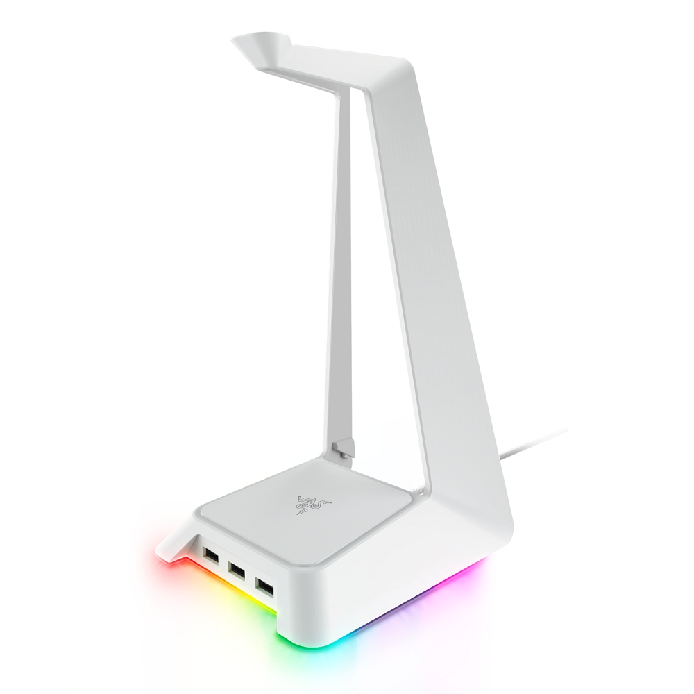 Razer Base Station Chroma Mercury 可拆幻彩版耳機架(白)