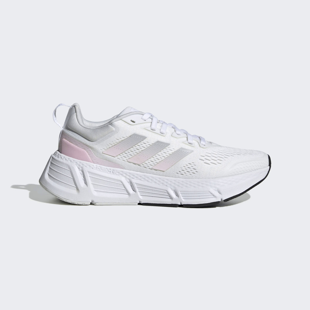 Adidas Questar [GZ0618] 女 慢跑鞋 運動 訓練 健身 緩震 包覆 輕量 再生材質 愛迪達 白銀粉