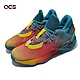 Adidas 籃球鞋 Dame 7 GCA Avatar 男鞋 藍綠 橘紅 漸層 里拉德 愛迪達 FZ4409 product thumbnail 1