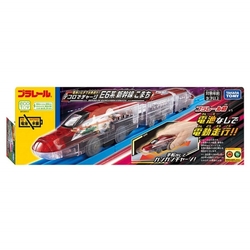 任選日本PLARAIL 手推充電火車 E6小町號 鐵道王國火車 TP17751