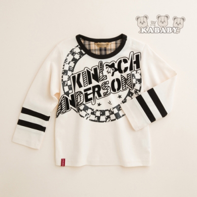 【金安德森】KA袖口條紋配色印圖上衣 (共二色)