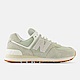 New Balance [WL574QD2] 女 休閒鞋 運動 經典 復古 B楦 NB 574 緩震 麂皮 穿搭 奶綠 product thumbnail 1