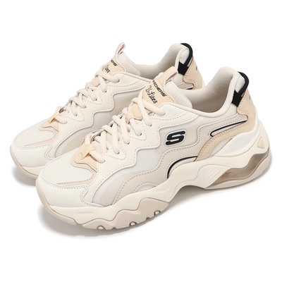 Skechers 休閒鞋 D Lites 3 Air 女鞋 米白 輪胎大底 厚底 緩衝 老爹鞋 896254NAT