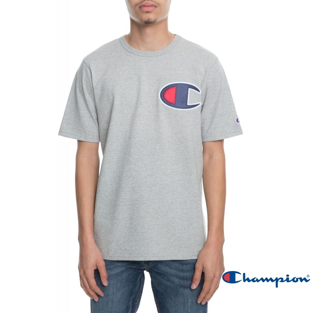 Champion Life 大C LOGO短T 灰色