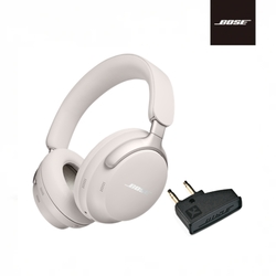 Bose QuietComfort Ultra 消噪耳機 霧白色+航空適配器