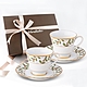 【NORITAKE】聖誕誓約金邊杯碟對杯組(新品 咖啡禮盒組) product thumbnail 1