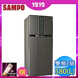 福利品 SAMPO聲寶 580L 1級變頻2門電冰箱 SR-A58D(K2)