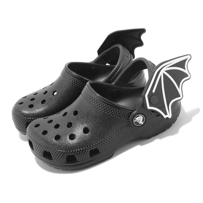 Crocs 童鞋 Classic I Am Bat Clog K 中童 黑 蝙蝠 克駱格 涼拖鞋 洞洞鞋 卡駱馳 209231001