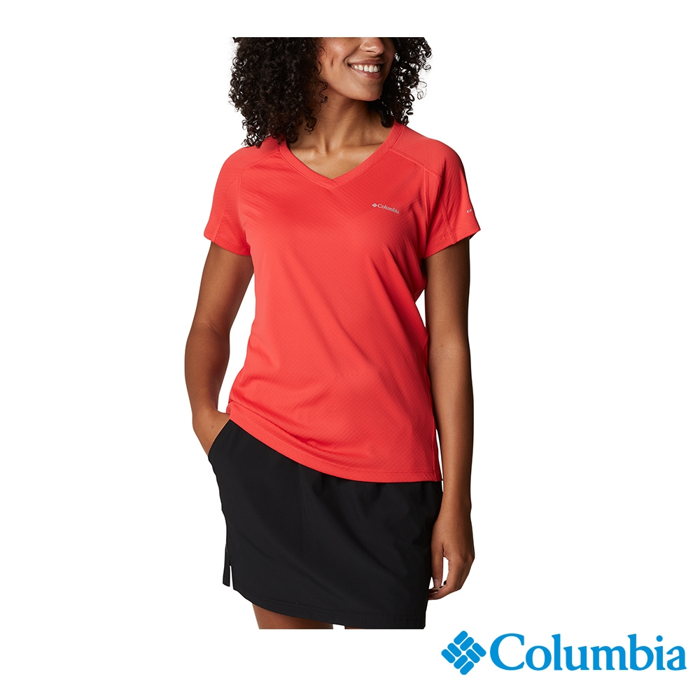 Columbia 哥倫比亞 女款 - 涼感防曬30快排短袖排汗衫-紅色 UAR69140RD / S22 product image 1
