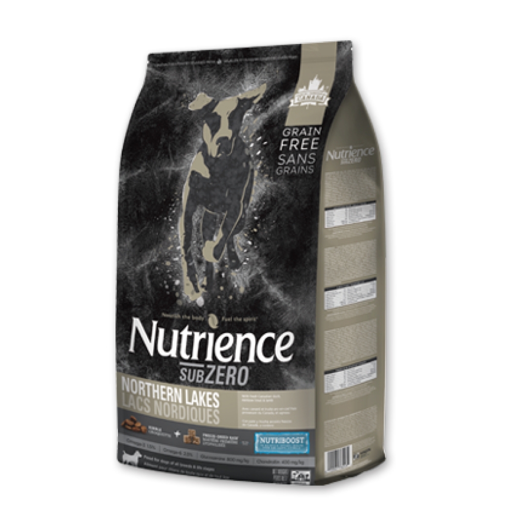 【Nutrience 紐崔斯】SUBZERO黑鑽頂極無穀犬糧+營養凍乾-鴨肉+鱒魚+羊肉5kg