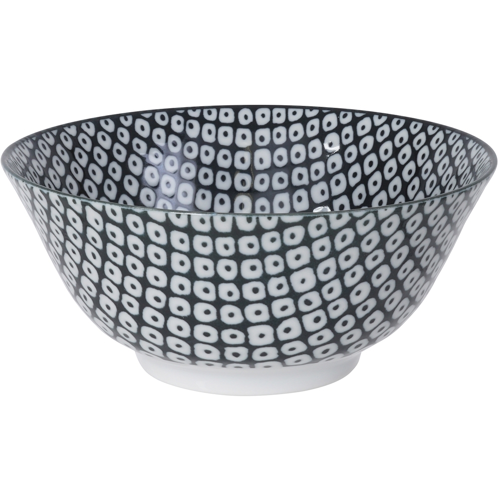 《Tokyo Design》瓷製餐碗(網紋黑15cm) | 飯碗 湯碗