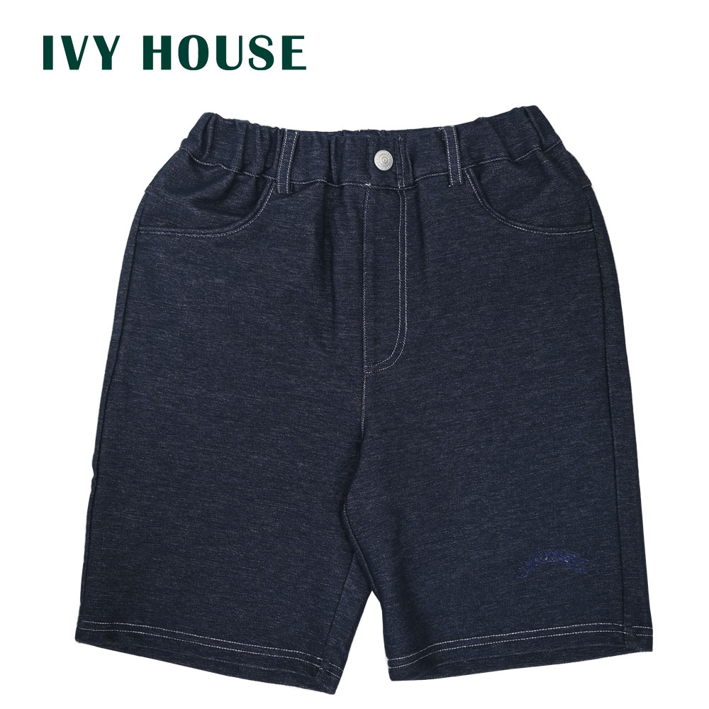 IVY HOUSE常春藤  加萊卡仿牛仔棉質五分褲231314(110cm~160cm)台灣製