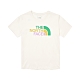 The North Face 北臉 上衣 女款 短袖上衣 運動 寬鬆 W COLOR COMBO LOGO SS TEE 米白 NF0A88G8QLI product thumbnail 1