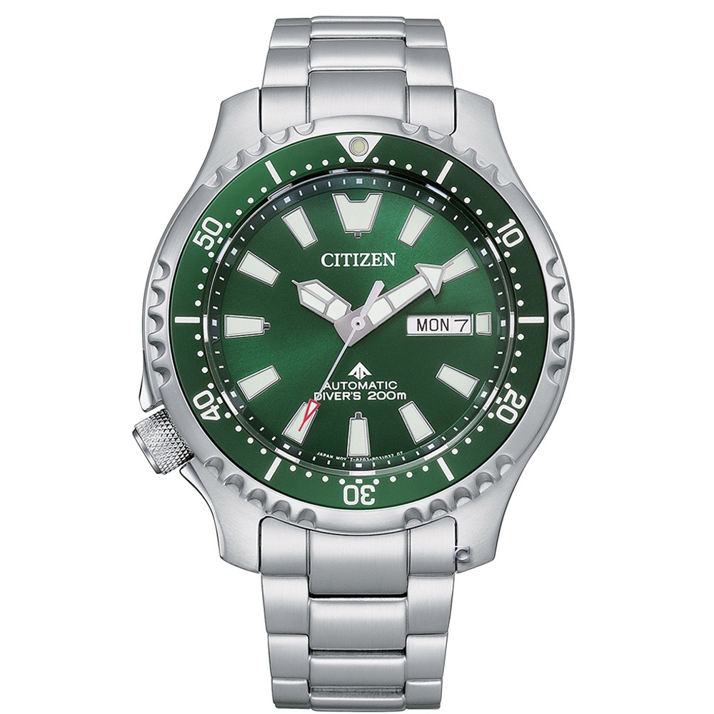 CITIZEN PROMASTER 限量 綠水鬼風格 機械潛水錶 NY0099-81X