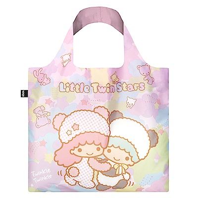 LOQI 購物袋-三麗鷗授權 (雙子星 熊貓 TS03)