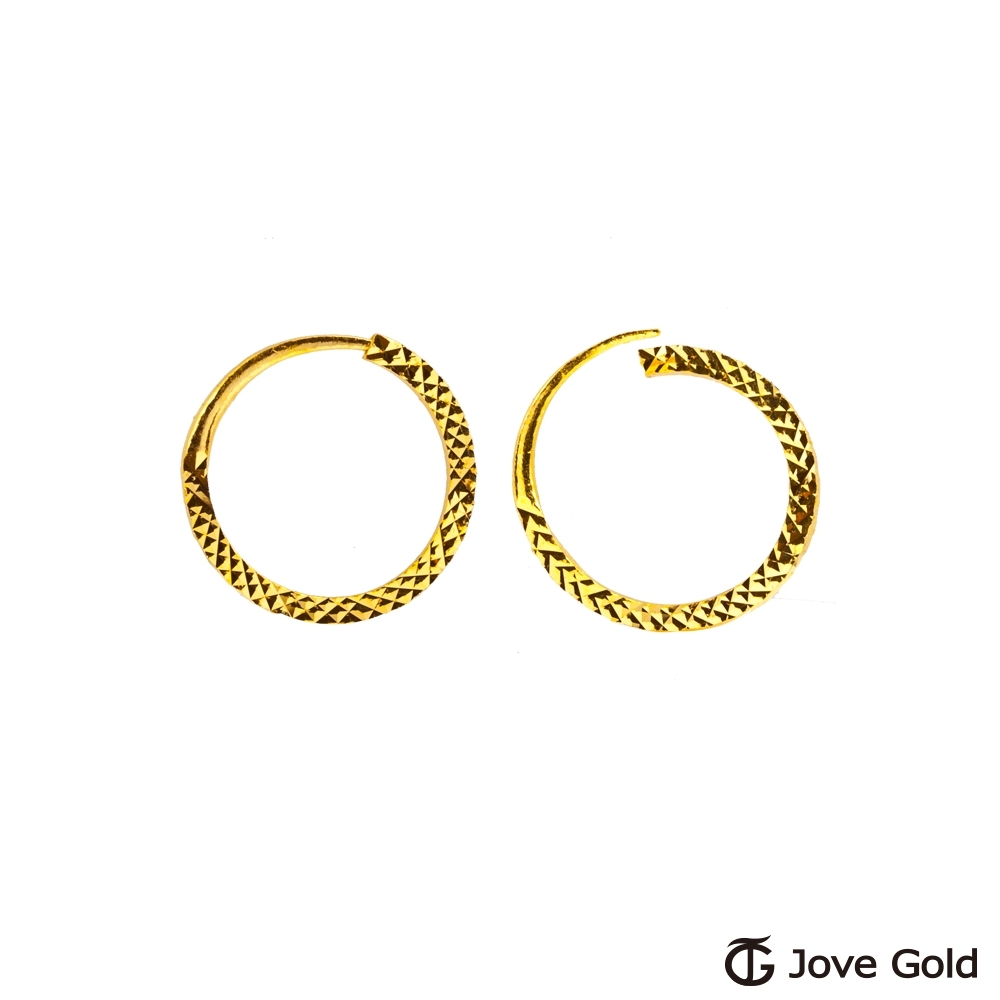 Jove Gold 漾金飾 獨特風格黃金耳環