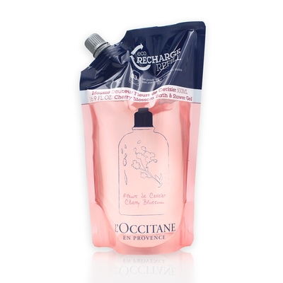 L OCCITANE 歐舒丹 櫻花沐浴膠補充包500ml 公司貨