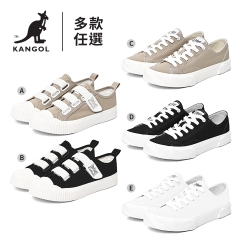 【KANGOL】英式休閒百搭魔鬼氈/帆布鞋-女-五款任選