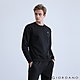 GIORDANO 男裝G-MOTION四面彈雙面針織拼接上衣 - 09 標誌黑 product thumbnail 1