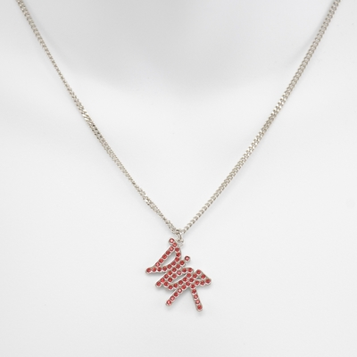 Loulougram floral alphabet necklace