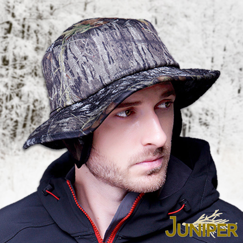 JUNIPER 防寒可換色迷彩保暖超大尺寸頭圍漁夫護耳帽