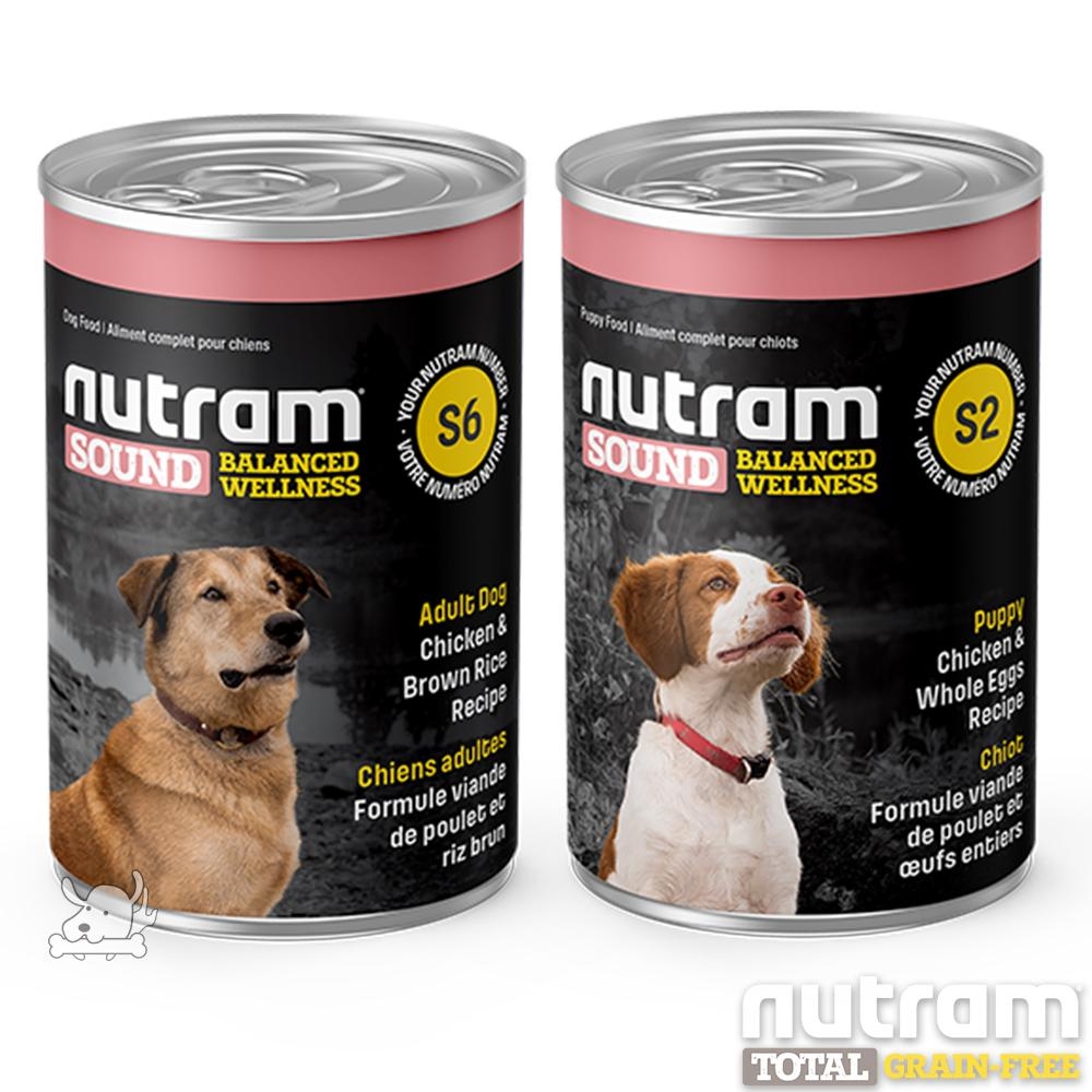 NUTRAM 紐頓 犬系列 主食湯罐 369g 12罐