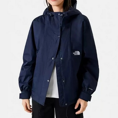 The North Face W MFO RAIN TOP JACKET 女防水外套-深藍-NF0A8BAB8K2