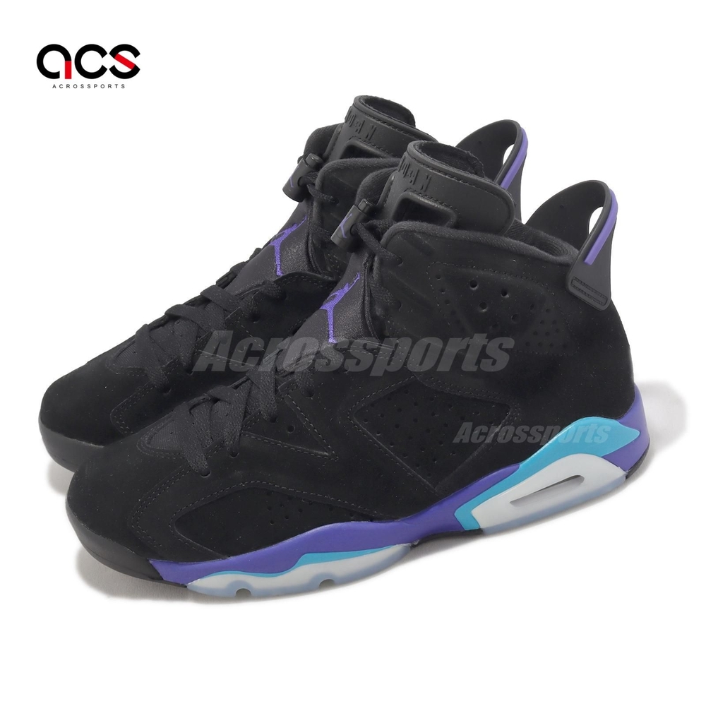 Nike Air Jordan 6 Retro 黑藍紫Aqua 男鞋6代AJ6 休閒鞋CT8529-004