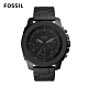 FOSSIL Mega Machine 粗曠不羈男錶 黑色不鏽鋼錶帶 50MM FS5717 product thumbnail 1