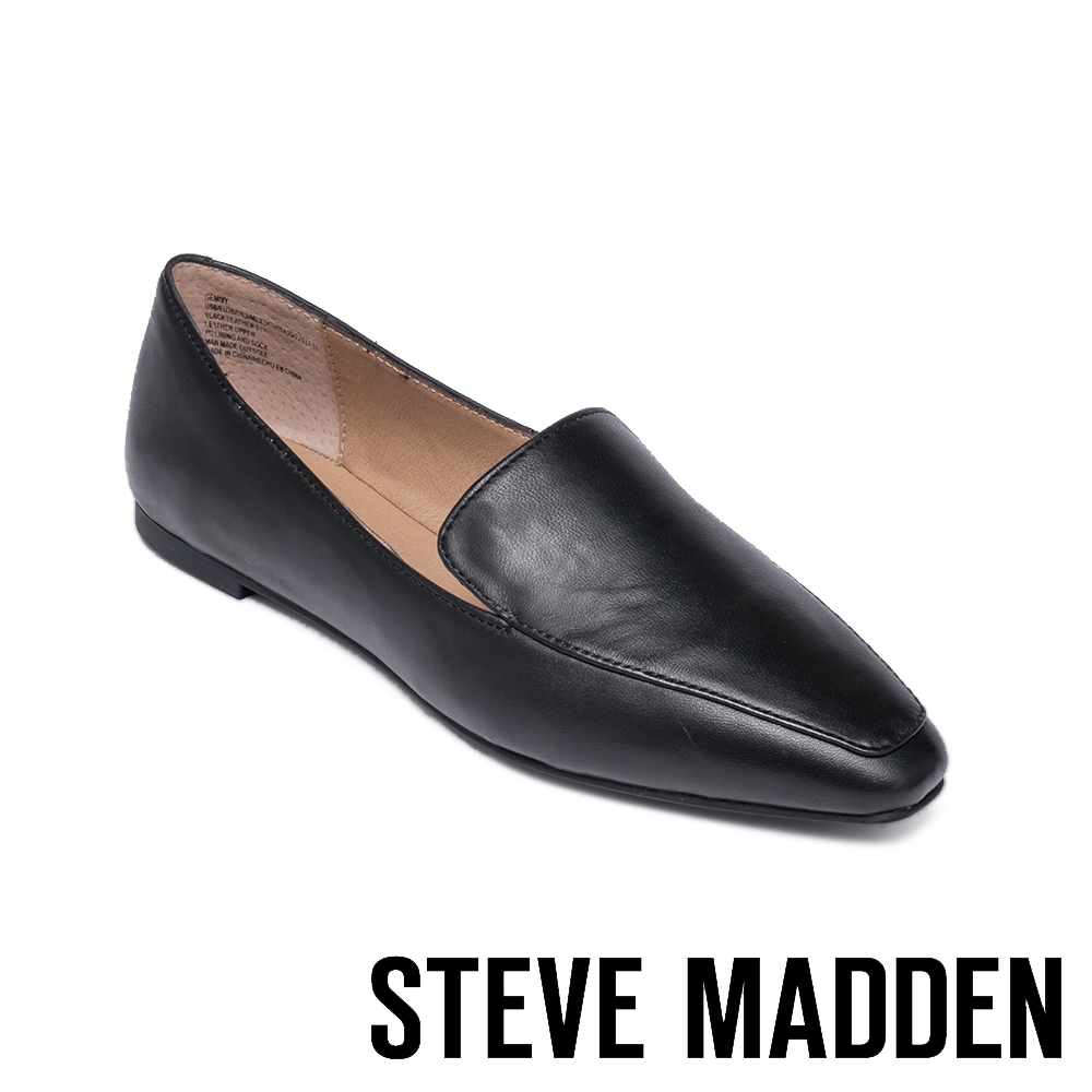 STEVE MADDEN-GEMMY 基本款素色平底女鞋-黑色